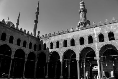 Low angle view of historical building against sky