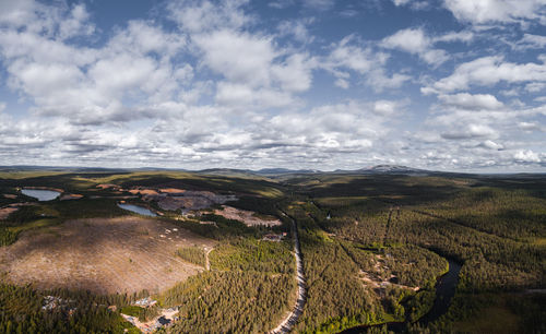 Scenic view of landscape against sky