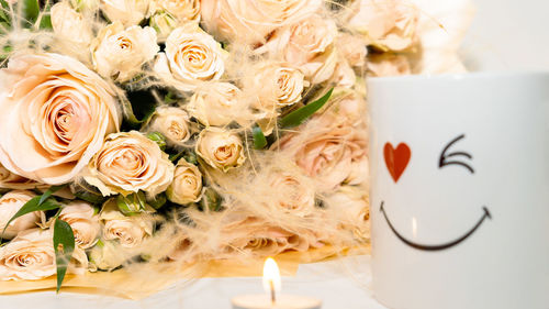 Close-up of rose bouquet