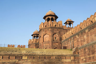 India, delhi, the red fort in evening time, it is historic building in old delhi area.