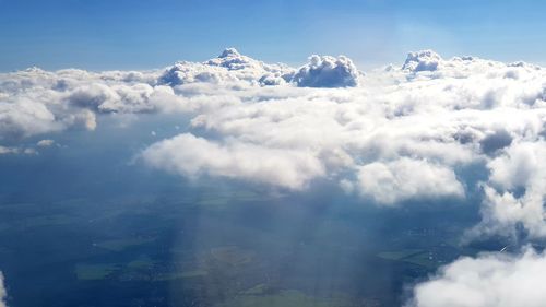 Low angle view of clouds in sky