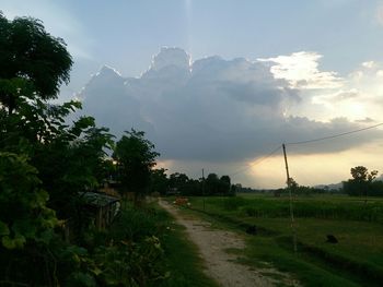 Scenic view of landscape against sky