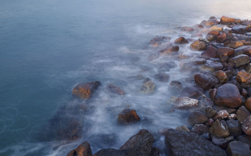 Scenic view of sea waves