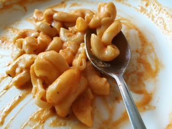 Close-up of pasta in plate