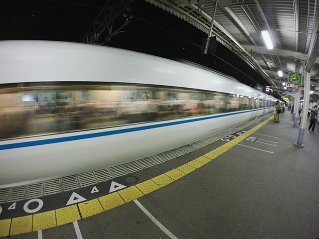 transportation, illuminated, blurred motion, motion, speed, long exposure, mode of transport, railroad station platform, public transportation, night, on the move, railroad station, city, light trail, travel, railroad track, built structure, architecture, city life, rail transportation