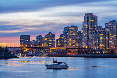 Scenic view of buildings against sky in city