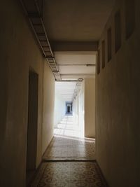 Empty corridor of building