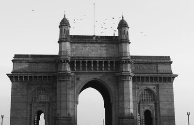 Low angle view of historical building