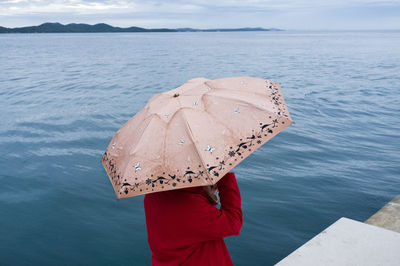 Woman with umbrella