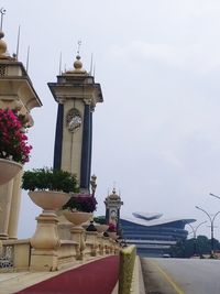 View of building against cloudy sky