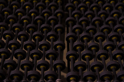 Full frame shot of metallic structure