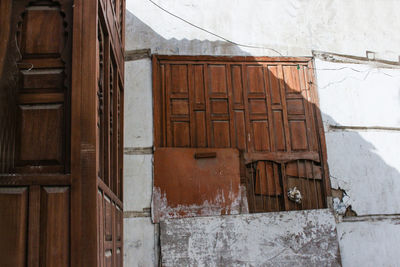 Exterior of building during winter