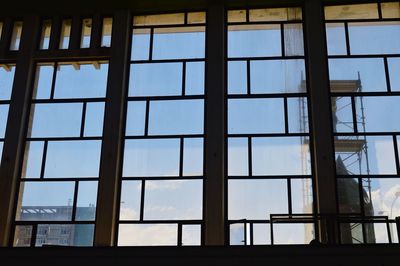 View of building through window