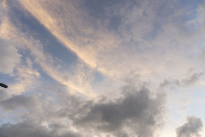 Low angle view of clouds in sky