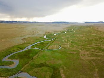 Scenic view of landscape against sky