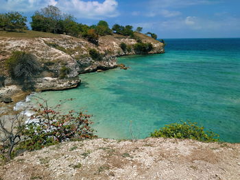 Scenic view of sea against sky