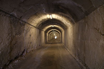 Interior of tunnel