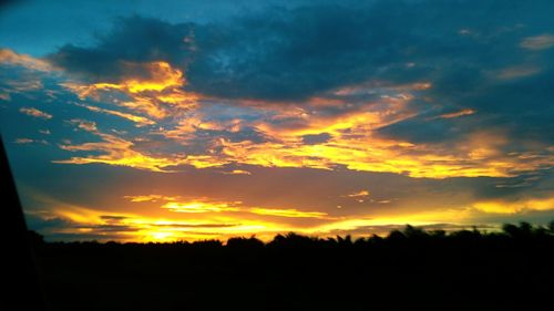 Scenic view of sky during sunset