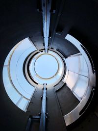 Low angle view of spiral staircase