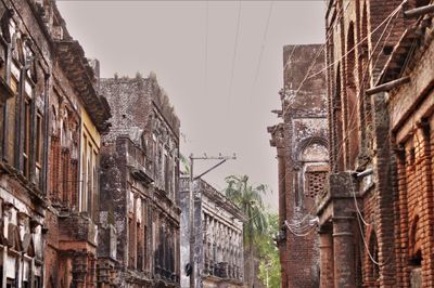 Low angle view of buildings in city
