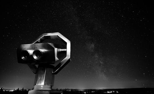 View of stars in sky at night