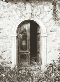 Entrance of old building