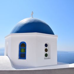 View of sea against clear sky