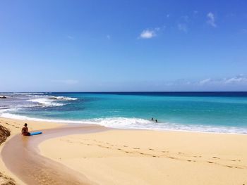 Scenic view of sea against sky