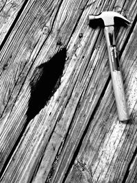 Close-up of wooden plank