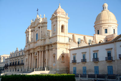 Low angle view of building against sky