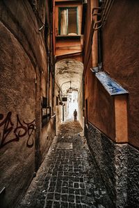 Narrow alley in old town