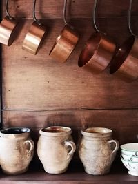 Close-up of objects on table