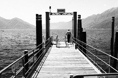 Pier in sea