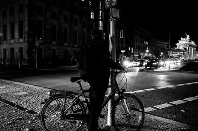 City street at night