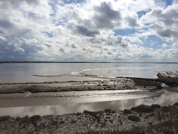 Scenic view of sea against sky