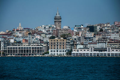 Buildings in city at waterfront