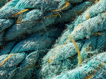 Full frame shot of fishing net