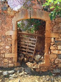 Close-up of built structure