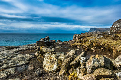 Beautiful view landscape in faroe island. high quality photo