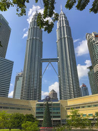 Low angle view of buildings against sky