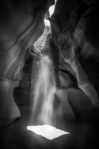 Low angle view of rock formation