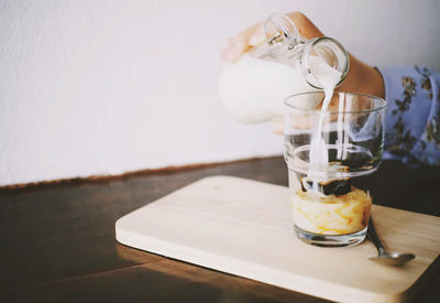 Close-up of drink on table