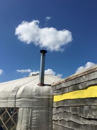 Low angle view of building against sky