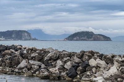 Landscape of nisida island from pozzuoli