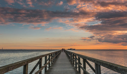 Pier at idyllic beach