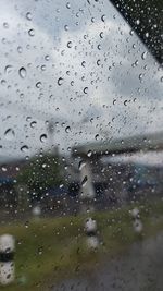 Raindrops on glass window