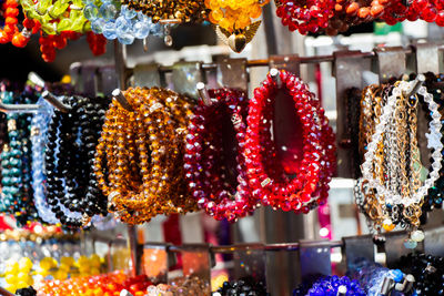 Various fruits for sale at market stall