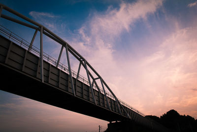 Low angle view of bridge against sky