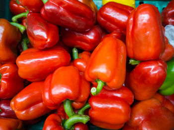 Full frame shot of tomatoes in market