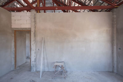 Interior of abandoned building